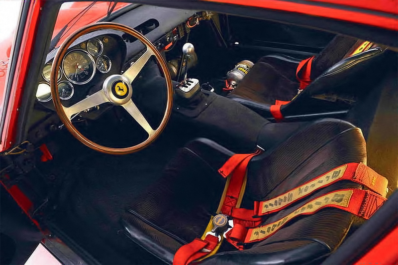 1962-63 Ferrari 250 GTO Berlinetta Cockpit. Photo Bonhams Auctioneers