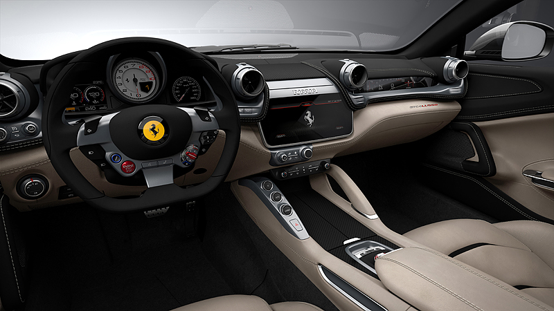 Ferrari GTC4Lusso Cockpit. Foto FCE Media