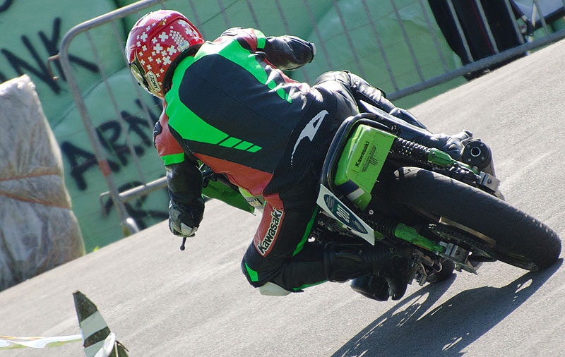 Sepp Ziegler auf seiner Kawasaki Z1000R aus dem Jahr 1083, 1000ccm.