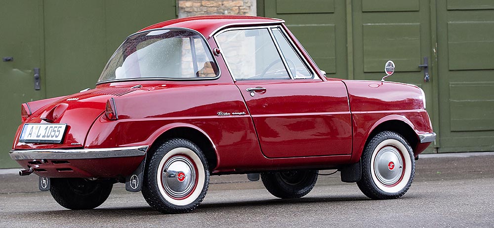1964 Automobile Print Red Mazda R360 Coupe 